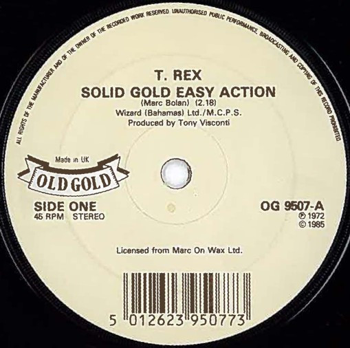 T. Rex Solid Gold Easy Action (1985, Vinyl) Discogs