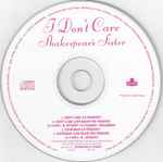 Cover of I Don't Care, 1992, CD