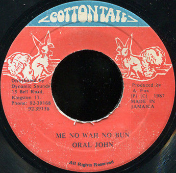 Oral John – Me No Wah No Bun (1987, Vinyl) - Discogs