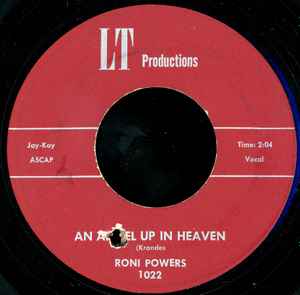 Roni Powers - An Angel Up In Heaven / I Wish album cover