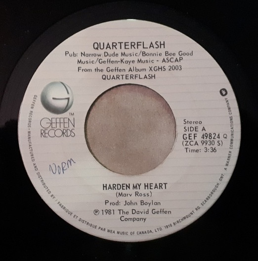 Quarterflash - Harden My Heart | Releases | Discogs