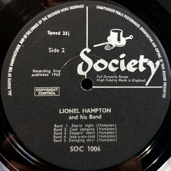 descargar álbum Lionel Hampton With His Band - Plays Vibes With His Band