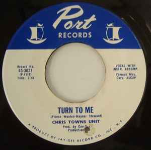 Chris Towns Unit - Turn To Me album cover