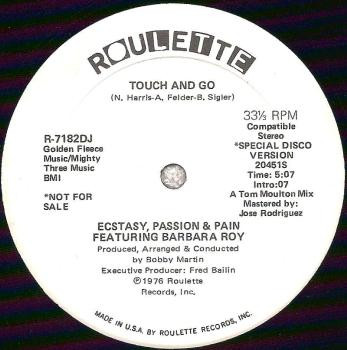 Ecstasy, Passion & Pain – Touch And Go (1976, Vinyl) - Discogs