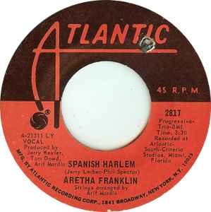 Aretha Franklin - Spanish Harlem / Lean On Me album cover