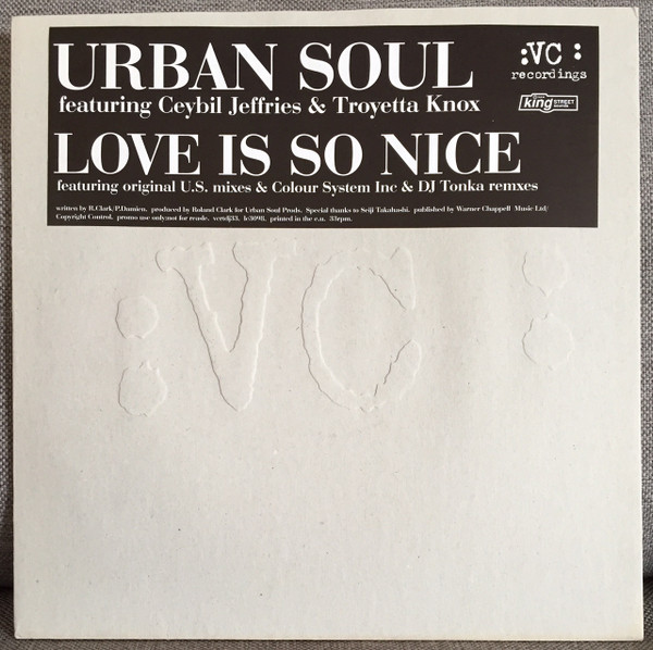 Urban Soul – Love Is So Nice (1998, Vinyl) - Discogs