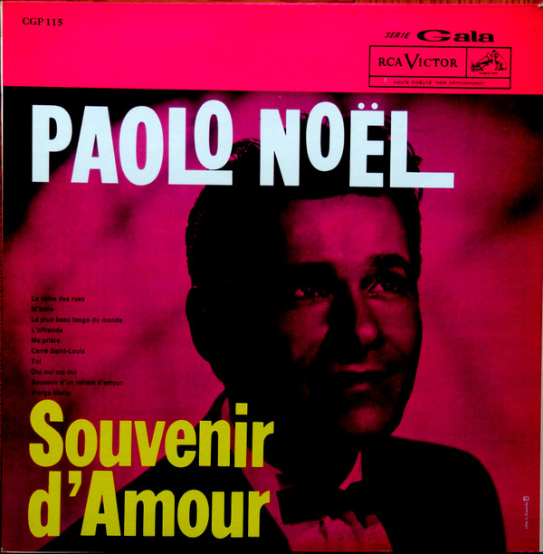 Paolo Noël - Souvenir d'Amour | RCA Victor (CGP 115) - main