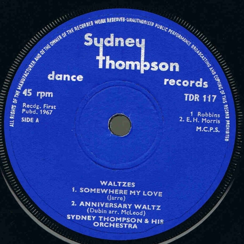 télécharger l'album Sydney Thompson And His Orchestra - Waltzes Quicksteps