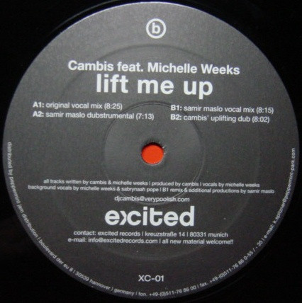 télécharger l'album Cambis Feat Michelle Weeks - Lift Me Up