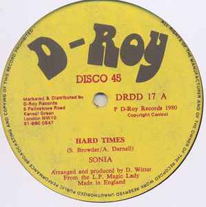 Sonia (18) - Hard Times / Runaway Rockers album cover