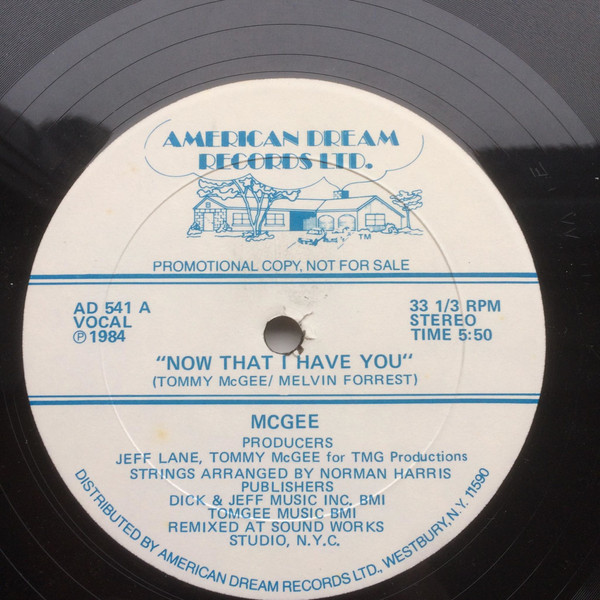 Tommy McGee – Now That I Have You / Stay With Me (1981, Vinyl