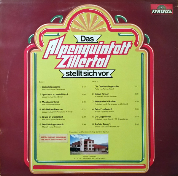 ladda ner album Das Alpenquintett Zillertal - Das Alpenquintett Zillertal Stellt Sich Vor