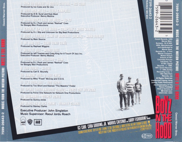 Boyz N The Hood (Music From The Motion Picture) (1991, CD) - Discogs