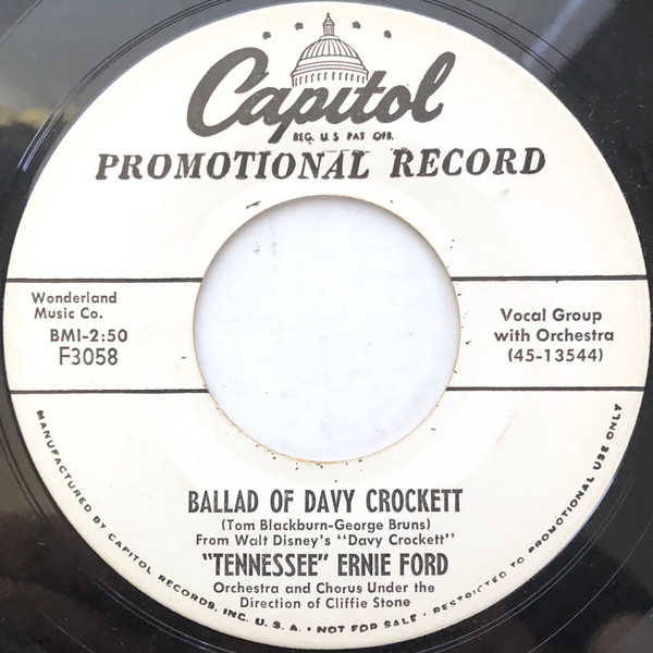 Tennessee Ernie Ford Ballad Of Davy Crockett 1955 Scranton Pressing Vinyl Discogs