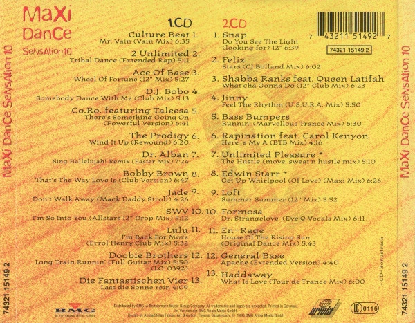 ladda ner album Various - Maxi Dance Sensation 10