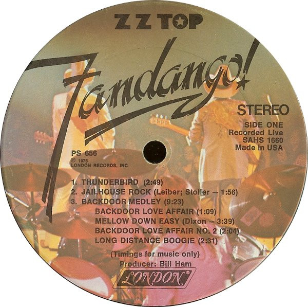 ZZ Top - Fandango! | London Records (PS 656) - 3