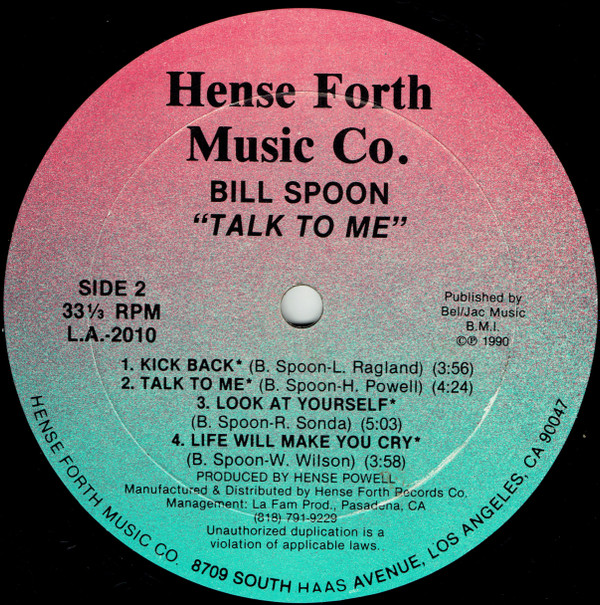 télécharger l'album Bill Spoon - Talk To Me