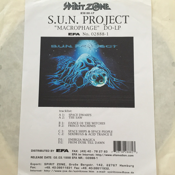 S.U.N. Project – Macrophage (1998, CD) - Discogs