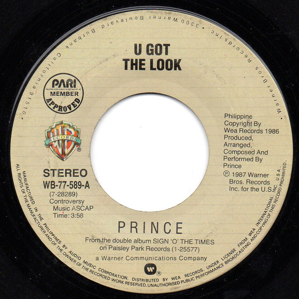 ショッピング直販店 プリンス レコード ピクチャー盤 U Got The Look