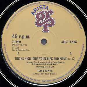 Tom Browne - Thighs High (Grip Your Hips And Move) / Dreams Of Lovin' You album cover