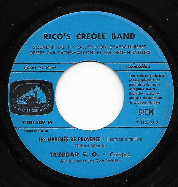 last ned album Rico's Creole Band - Les Marchés De Provence