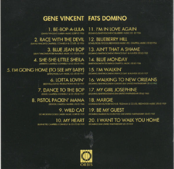 descargar álbum Gene Vincent Fats Domino - Gene VincentFats Domino