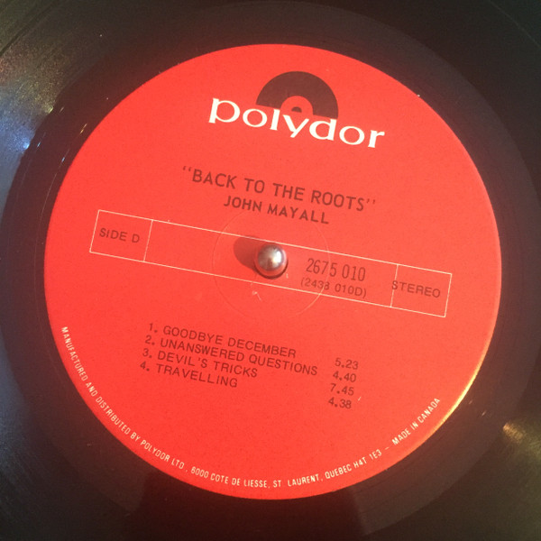 John Mayall - Back To The Roots | Polydor (2675 010) - 8