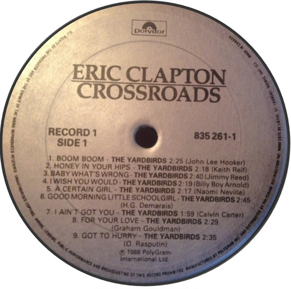 Eric Clapton - Crossroads | Polydor (835 261-1) - 17