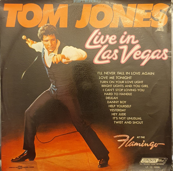 Tom Jones – Live In Las Vegas (1972, Vinyl) - Discogs