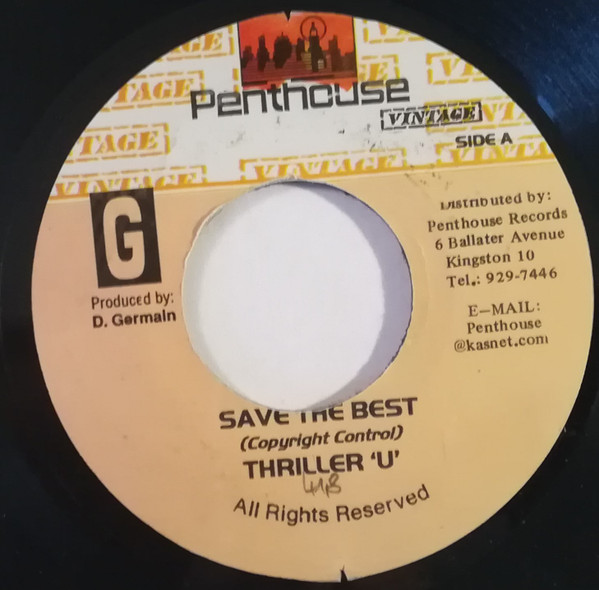 Thriller U – Saved The Best (1993, Vinyl) - Discogs