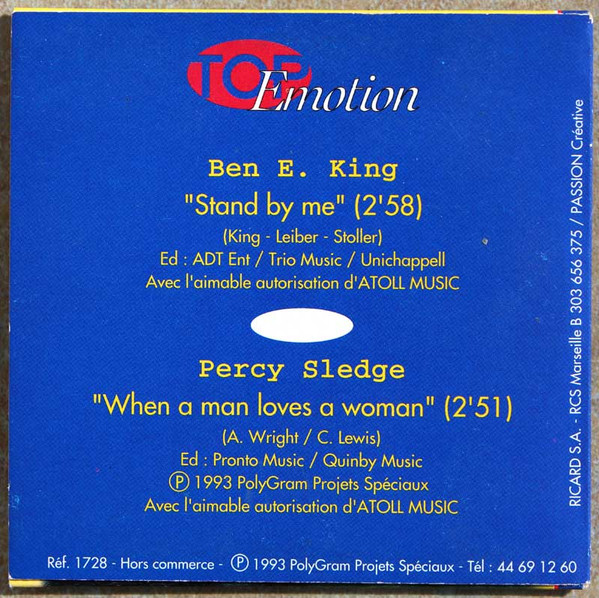 télécharger l'album Ben E King Percy Sledge - Top Emotion