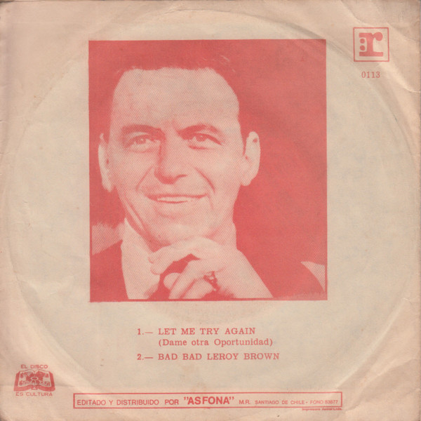 ladda ner album Frank Sinatra - Let Me Try Again Bad Bad Leroy Brown