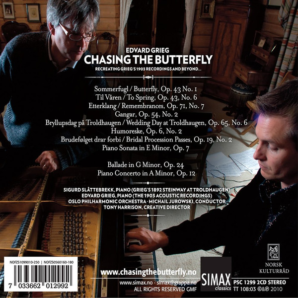 baixar álbum Edvard Grieg - Chasing The Butterfly Recreating Griegs 1903 Recordings And Beyond