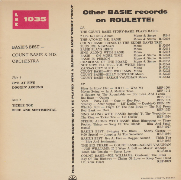 descargar álbum Count Basie & His Orchestra - Basies Best