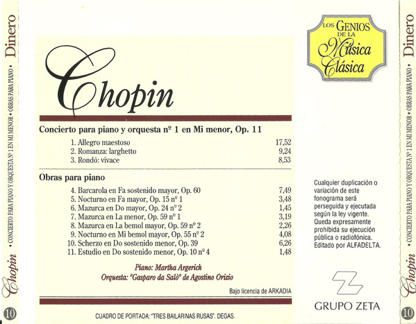 descargar álbum Chopin - Los Genios De La Música Clásica 10 Chopin