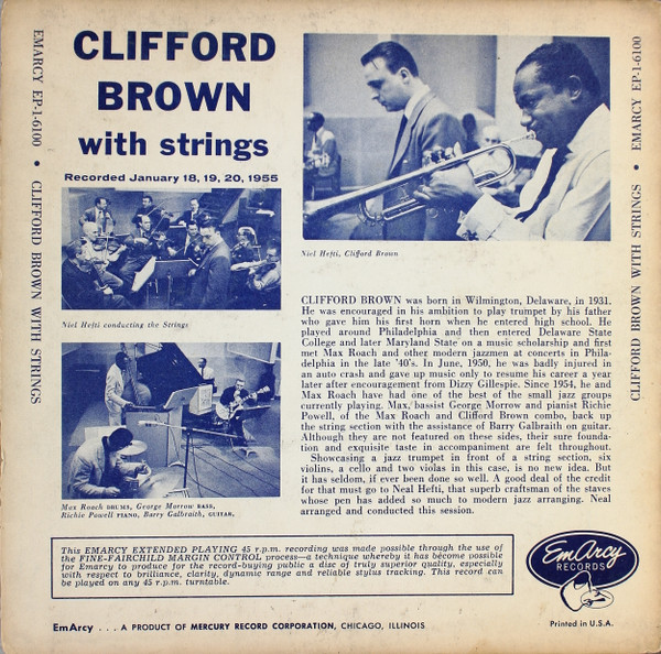 ladda ner album Clifford Brown - Clifford Brown With Strings