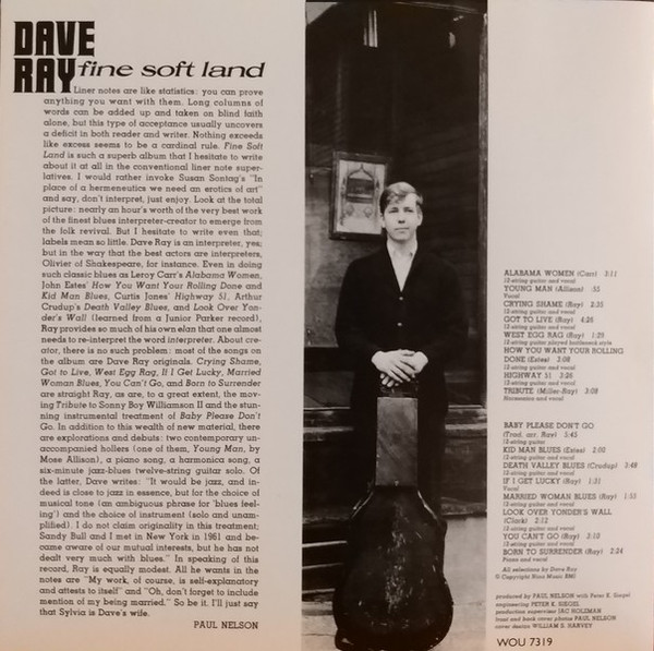 descargar álbum Dave Ray - Fine Soft Land