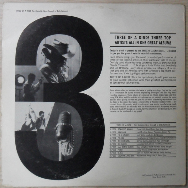 ladda ner album Download Lawrence Welk Claude Thornhill Al Donahue - Three Of A Kind 3 Top Stars Of Big Bands album