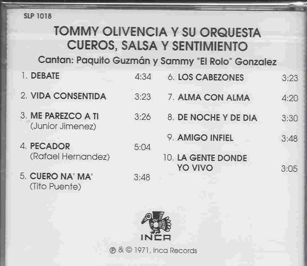 baixar álbum Tommy Olivencia Y Su Orquesta, El Rolo Gonzalez, Paquito Guzman - CuerosSalsa y Sentimiento