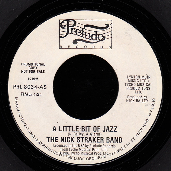 The Nick Straker Band - A Little Bit Of Jazz | Releases | Discogs