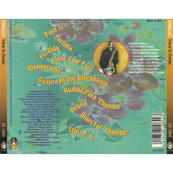 lataa albumi Jerry Gonzalez, Various - Rumbajazz Tribute To Chombo