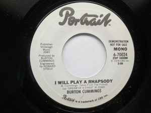 Burton Cummings I Will Play A Rhapsody 1978 Vinyl Discogs