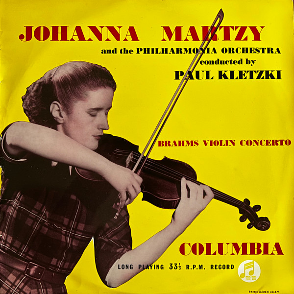 last ned album Brahms Johanna Martzy, Paul Kletzki - Brahms Violin Concerto