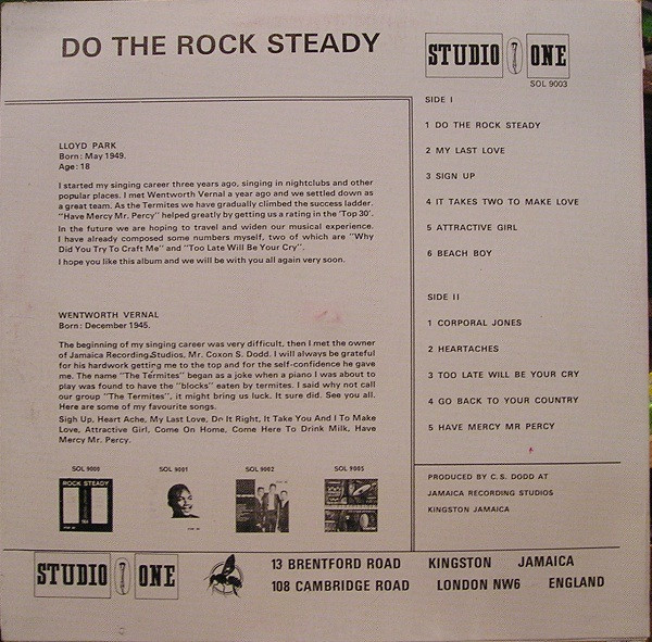 正規代理店 THE TERMITES / DO THE ROCKSTEADY 洋楽 - amt.tn