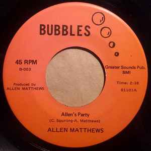 Allen Matthews (2) - Allen’s Party album cover