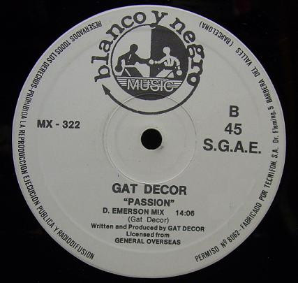 Gat Decor – Passion (1992, Vinyl) - Discogs