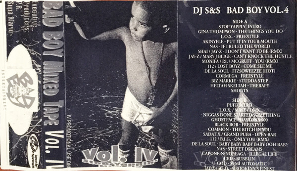 DJ S&S – Bad Boy Vol. IV, Stop Yappin' (1996, Cassette) - Discogs
