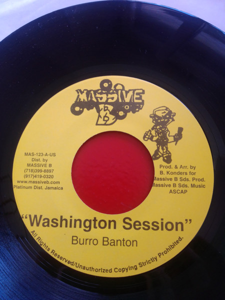 Burro Banton – Washington Session (1996, Vinyl) - Discogs