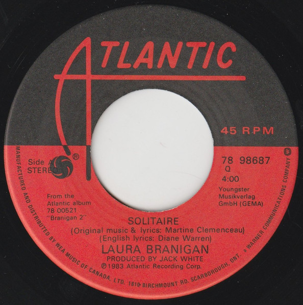 Laura Branigan – Branigan 2 (1983, Vinyl) - Discogs