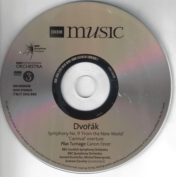 Album herunterladen Dvořák, MarkAnthony Turnage BBC Scottish Symphony Orchestra, BBC Symphony Orchestra Donald Runnicles, Michał Dworzynski, Andrew Gourlay - Symphony No 9 New World Canon Fever